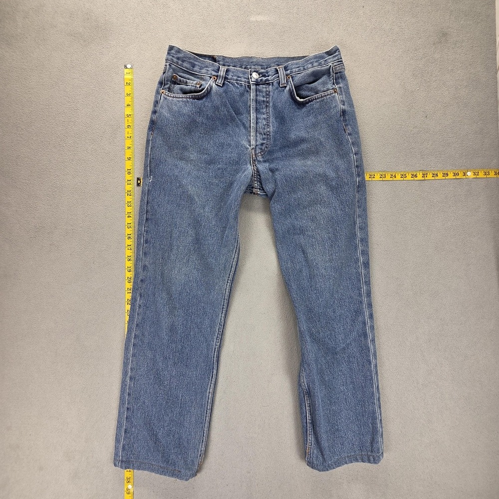 Vintage Levis 501 Jeans Mens Blue Straight Button Fly Made In‎ USA Fits 33x28